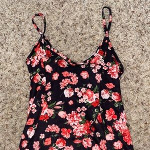 Black dress with pink flowers!